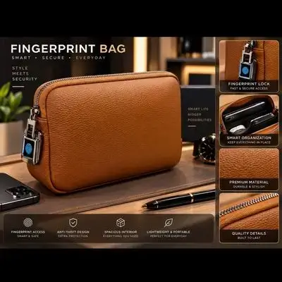 Hand Bag With FingerPrint