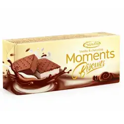 Sandra ice cream Biscuits Vanilla & chocolate Moments 90g