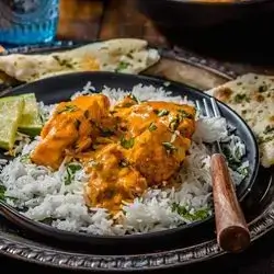 Fish Tikka With Rice