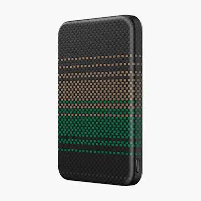 KAVOS 5000mAh Ultra-Compact Portable Power Bank (Green/Brown)