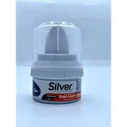 Silver Shoe Cream Polish – Black 50 ml