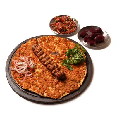 Lahmacun with Kebab