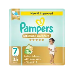 Pampers Ultimate Comfort Taped Diapers Giant Pack, Size 7, /15+kg, 35