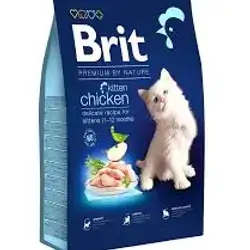 Brit Premium By Nature Dry Cat Food With Chicken Flavor, Specially Designed For Kittens