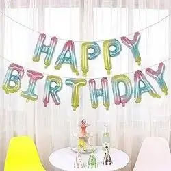 Pastel Happy Birthday Foil Balloon