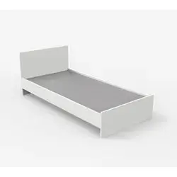 Bed Single Person 90*190 Cm White