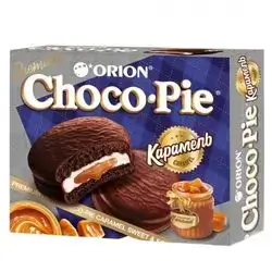 Orion Choco Pie with caramel filling 360g