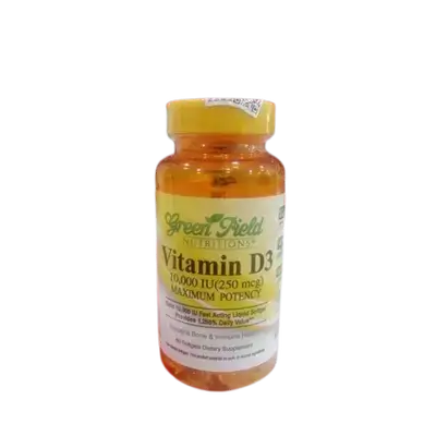 Vitamin D3 10,000 IU 60 Softgel - green field