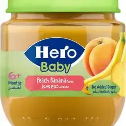 Hero Baby - Baby Puree - Peach & Banana - 6+ Months