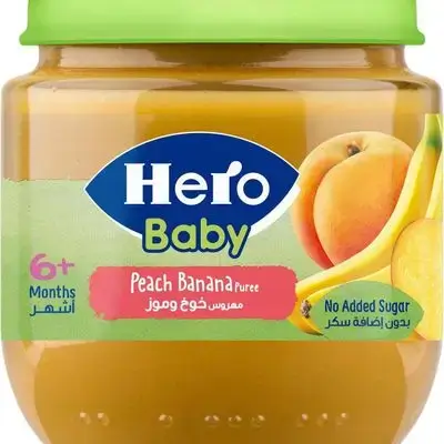 Hero Baby - Baby Puree - Peach & Banana - 6+ Months