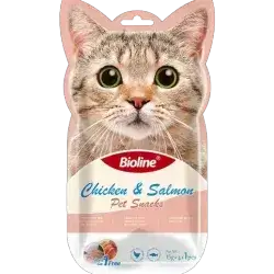 Bioline Snacks Chicken & Salmon 5pcs