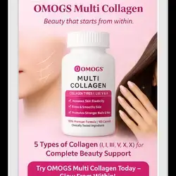 Hydrolyzed Collagen with prebiotic & Cranberry Extract - Hair, Skin, Nail, Joint, Digestive Health & Immune, 100 Capsules