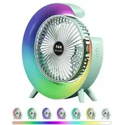 RGB USB Desktop Fan with Adjustable Stand