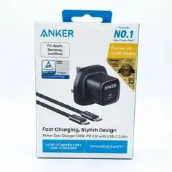 Anker Fast Charging Adaptor Type-C + Cable Type-C to Type-C