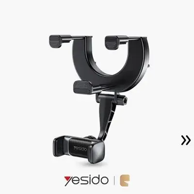 Yesido 360° Mirror Mount & Vibration Resistance Phone Holder