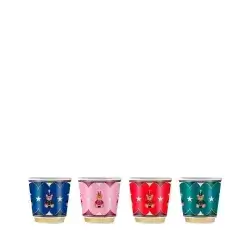SET 4 GLASSES - TEDDY BEAR