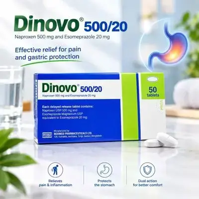 500/20 (Naproxen 500 mg + Esomeprazole 20 mg) (50 Tablets