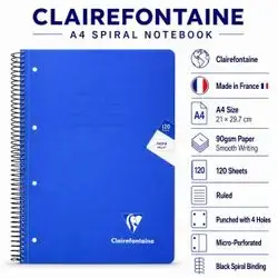 Notebook ,French ( A4) Size,120 Sheets.