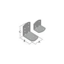Round Head Profile Angle 90° 30X65X65
