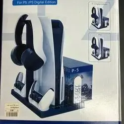 Multi stand ps5 fat pank+charge+CD+remote