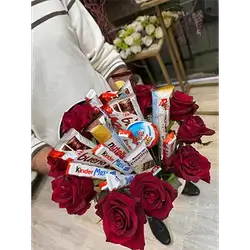 Chocolate Box with Red Flower
