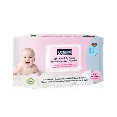 Powder Puff Wipes with Lid - 72 Count