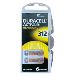 Hearing Aid Battery Duracell (312)
