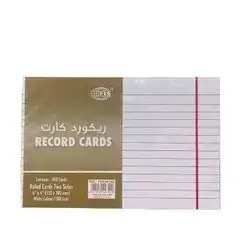 Record Card-6x4 size -100 cards-180gsm