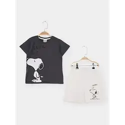 Sn21950- Snoopy Boy'S Set 2Pcs