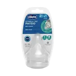 Physio Teat Anti-Colic Medium Flow 2m+ 2Pcs _ Chicco