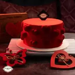 bomb hearts cake