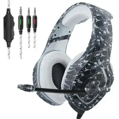 Onikuma K1-b Gaming Headset - Black Camouflaged