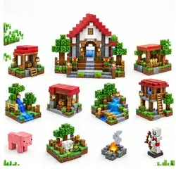 Minecraft Magnetic Building Little Garden Z018 (100pcs + 3 Free Plush Toys)