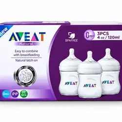 Aveat natural easy to combine with breastfeeding 0m+ 120ml 3pcs