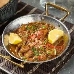 Meat With Mushrooms And Onions