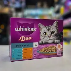 Whiskas For Adult Duo Tasty Mix In Jelly 12Pcs