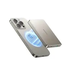 Joyroom Pro 20W Metal Magnetic Wireless Power Bank natural titanium | 10000mAh