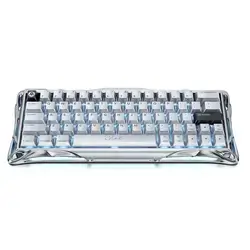 GravaStar Mercury V60 Pro Hall Effect Magnetic Switch Gaming Keyboard — Chrome Silver Edition