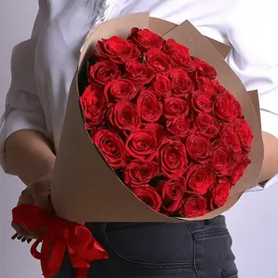 Bouquet Of Red Flowers, 39 Flowers
