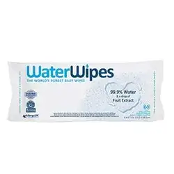Waterwipes the worlds purest baby wipes 99.9% (60pecs)