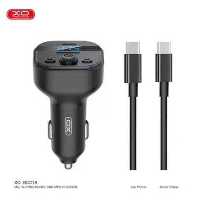 XO TYPE-C TO TYPE-C CAR MP3 CHARCHER SUIT 15W XO-BCC18