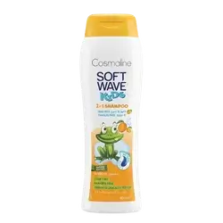 Soft Wave Kids 2in1 Shampoo Apricot 400ml _ Cosmaline