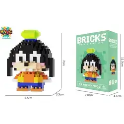 Nano Block Cartoon DIY Mini Building Bricks Toy (Goofy)