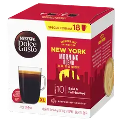 NESCAFÉ Dolce Gusto New York Morning Blend Americano – Intensity 10 – 18 Capsules