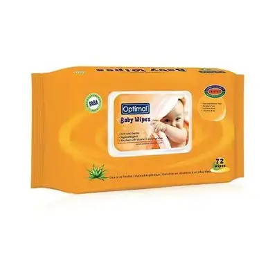 Baby Wipes 72 Pcs with Aloe Vera (with lid)