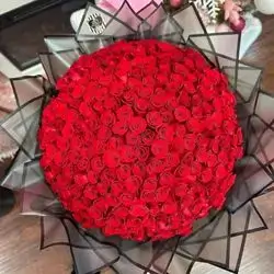 A Huge Bouquet Of Red Roses