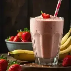 Banana & Strawberry Juice