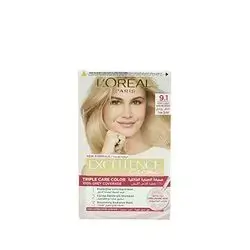 Loreal Excellence Creme Hair Color 9.1 Very Light Ash Blonde