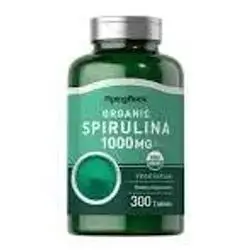Piping Rock Organic Spirulina | 1000mg | 300 Tablets | Arthrospira Platensis | Vegetarian, Non-GMO, Gluten Free Supplement