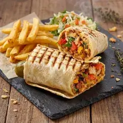 Chicken Saj Shawarma